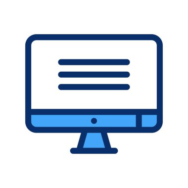 Lcd simgesinin vektör illüstrasyonu  