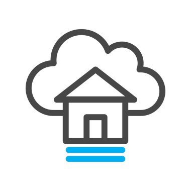  Vektör evi düz biçim simgesi