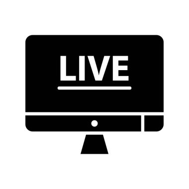 Lcd simgesinin vektör illüstrasyonu  