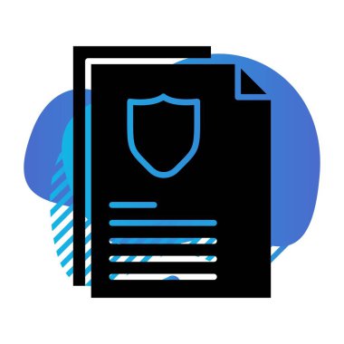 Vektör Belgesi düz biçim simgesi