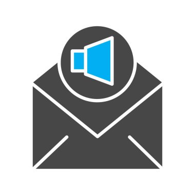 Hoparlör simgesinin vektör illüstrasyonu 