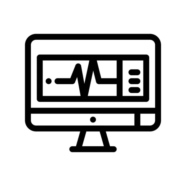 Illustrazione Vettoriale Dell Icona Lcd — Vettoriale Stock