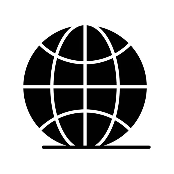 Vector Earth Icône Style Plat — Image vectorielle