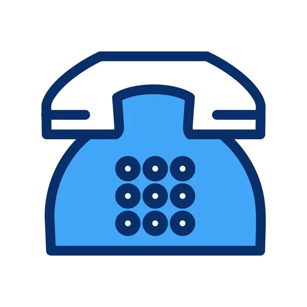 Vector Telefoon Platte Stijl Pictogram — Stockvector