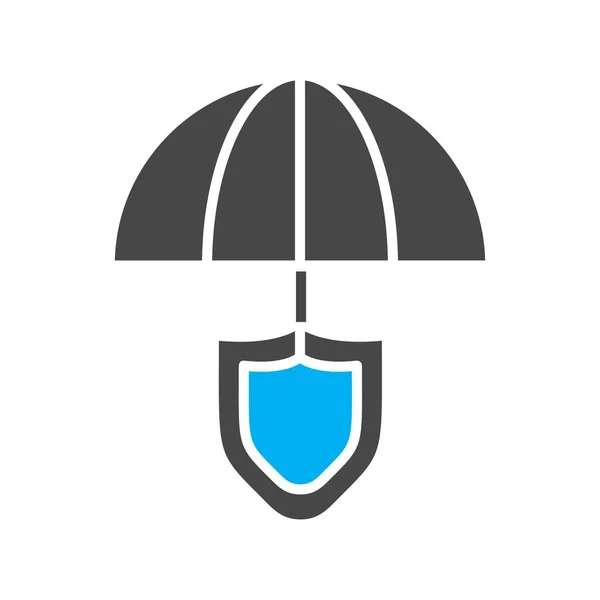 Illustration Vectorielle Icône Parapluie — Image vectorielle