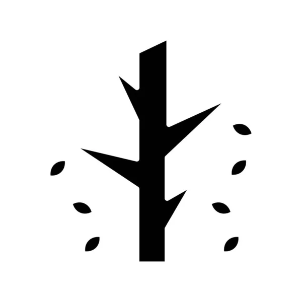 Vektör Ağacı Düz Biçim Simgesi — Stok Vektör