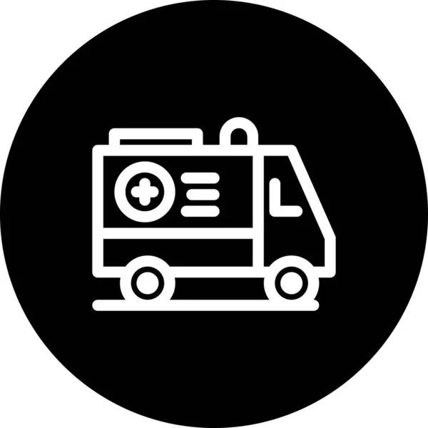 Vector Illustration Ambulance Icon — Stock Vector