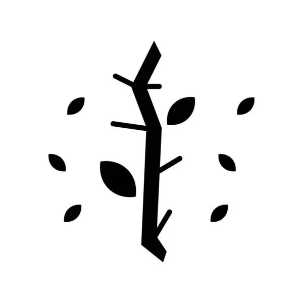 Vector Tree Flat Style Icon — Stock Vector