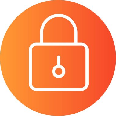 Vektör Kilit simgesi