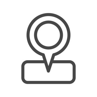 Vektör konumu simge illüstrasyonu