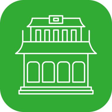vektör Çin Tapınağı simgesi 