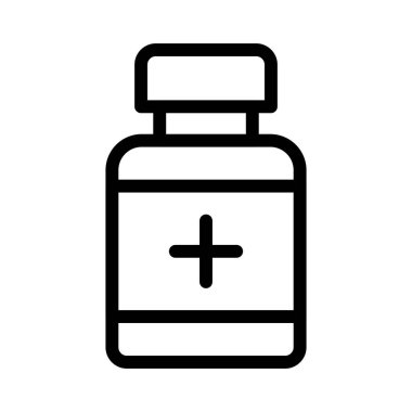 vektör Tıbbi şişe simgesi