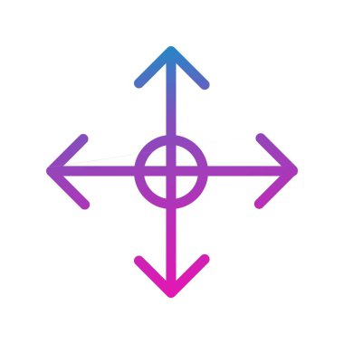 Vektör reticle simgesi