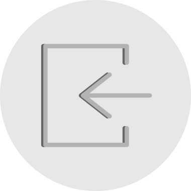  Vektör Oku sol simgesi 