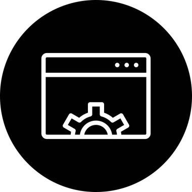 vektör Tarayıcı ayarı simgesi 