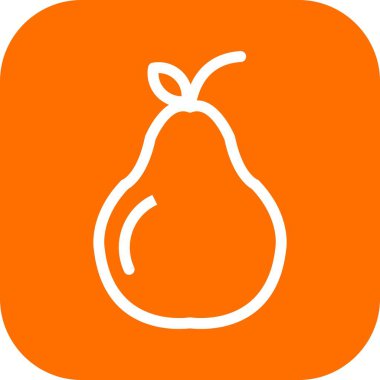 vektör armut simgesi