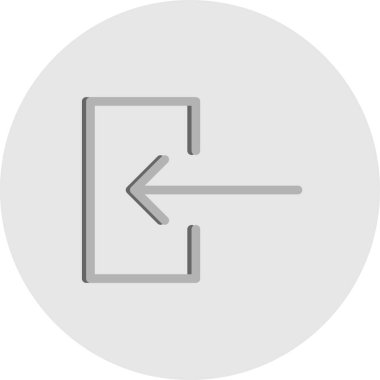 Sol vektör simgesi illüstrasyonu