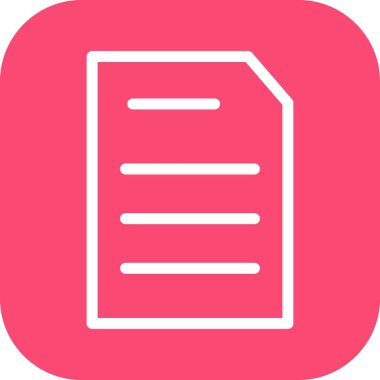 Vektör belgesi Simge illüstrasyonu