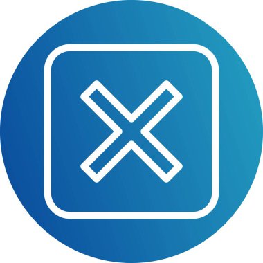 vektör İptal Edilen Simge Çizimi