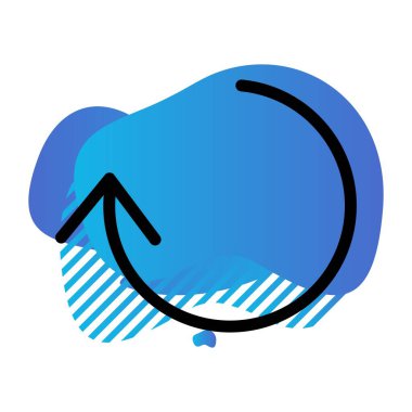 Vektör tazeleme simgesi illüstrasyonu