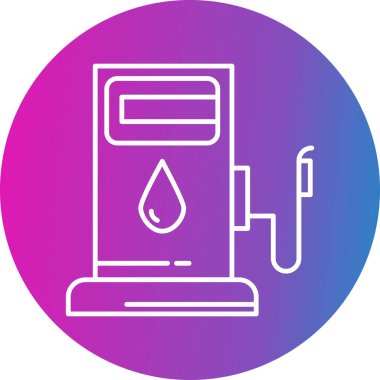 vektör Yakıt İstasyonu simgesi 