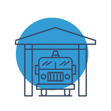 vektör Ateş İstasyonu simgesi 