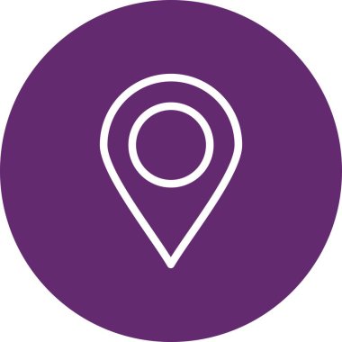 Vektör konumu simge illüstrasyonu