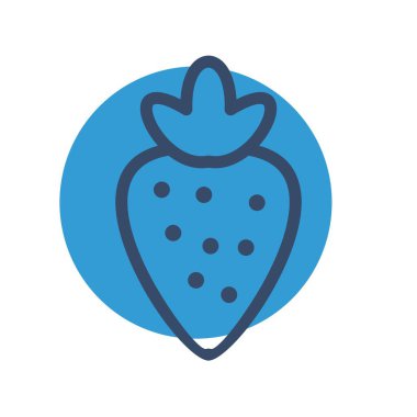 vektör çilek simgesi