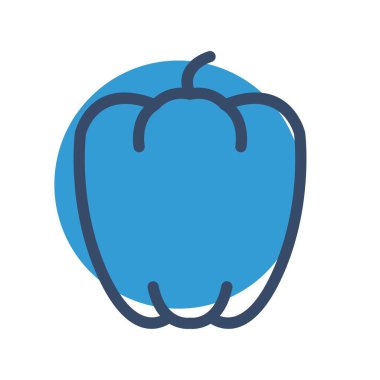 vektör kırmızı biber simgesi