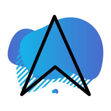 Vektör yön bulma simgesi