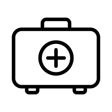  vektör Tıbbi çanta simgesi 