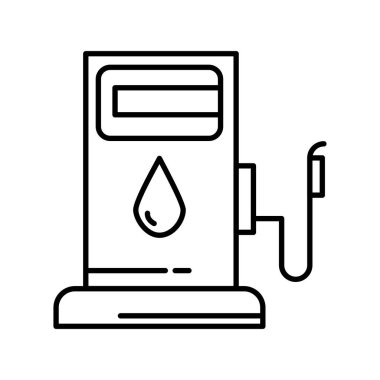 vektör Yakıt İstasyonu simgesi 