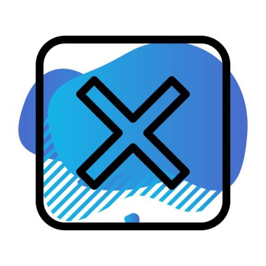 vektör İptal Edilen Simge Çizimi