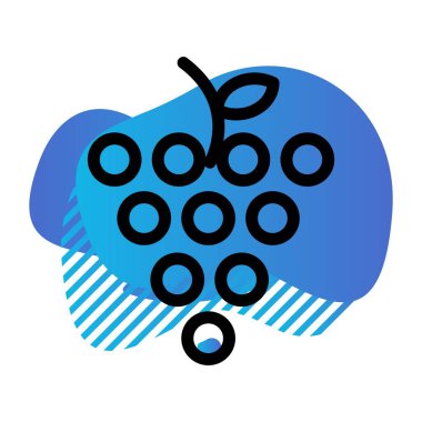 vektör üzümleri simgesi