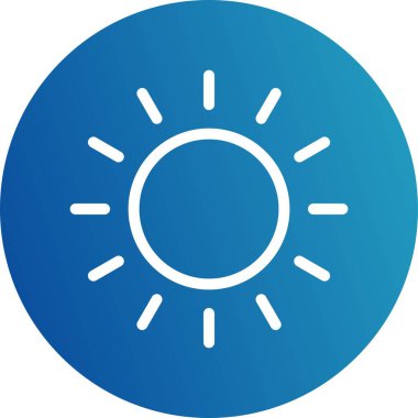 Vektör güneş simgesi illüstrasyonu