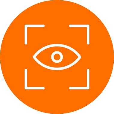 Vektör Göz Tarama simgesi 