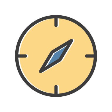 Vektör pusula simgesi simgesi