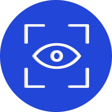 Vektör Göz Tarama simgesi 