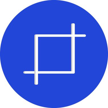 Vektör Kırpma simgesi illüstrasyonu