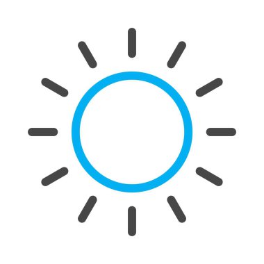 Vektör güneş simgesi illüstrasyonu