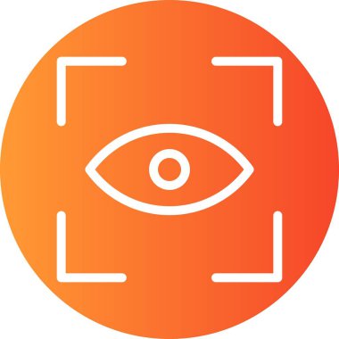 Vektör Göz Tarama simgesi 