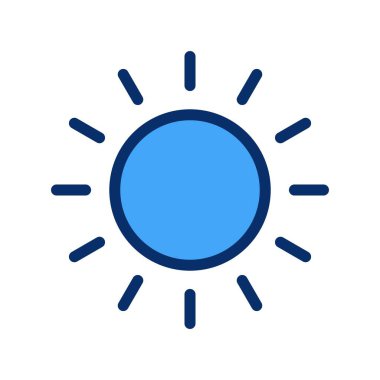 Vektör güneş simgesi illüstrasyonu