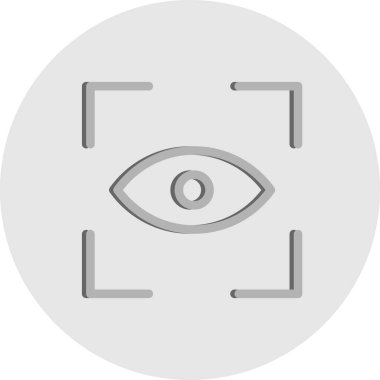 Vektör Göz Tarama simgesi 