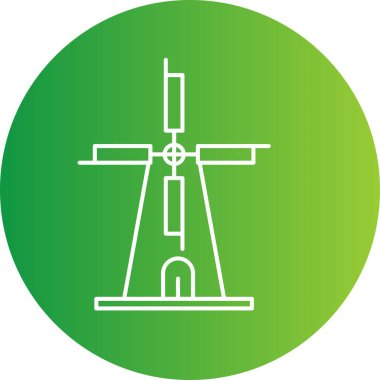 vektör Windmill simgesi
