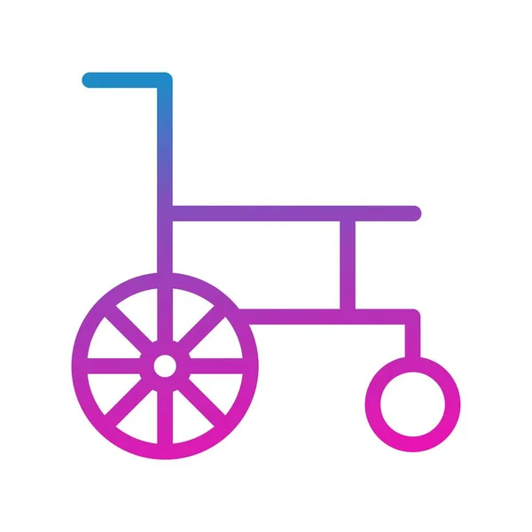 Vector Wheelchair Icon Symbol — Stock Vector