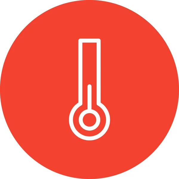 Vektor Hőmérséklet Ikon Jel — Stock Vector