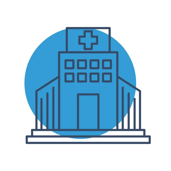 Symbol Vektor Krankenhaus — Stockvektor