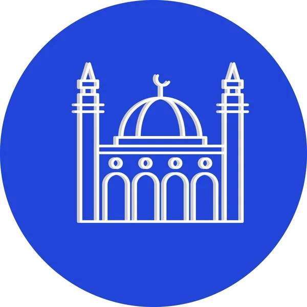 Vecteur Icône Mosquée Symbole — Image vectorielle