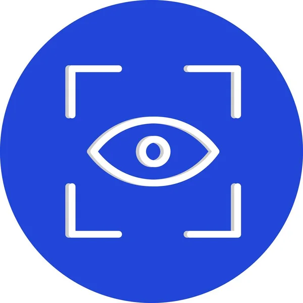 Значок Векторного Сканирования Глаз — стоковый вектор