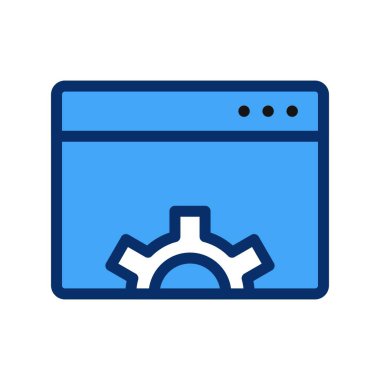 vektör Tarayıcı ayarı simgesi 